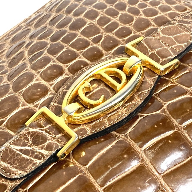 気質アップ】 Dior ディオール クロコダイルショルダーバッグ
