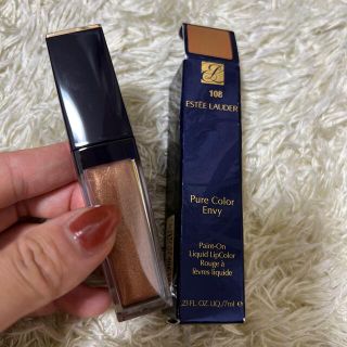 エスティローダー(Estee Lauder)のESTEE LAUDER 108 pure color envy ゴールド(リップグロス)