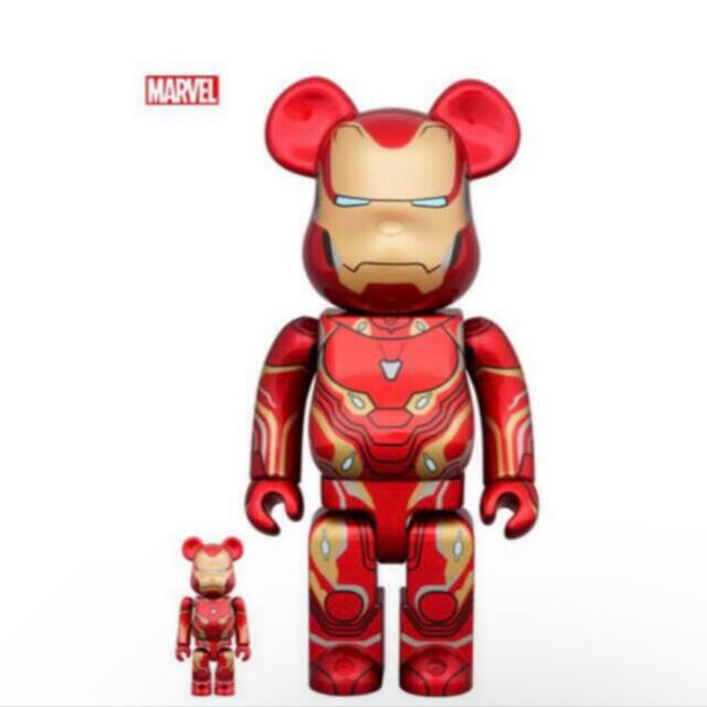 BE@RBRICK(ベアブリック)のBE@RBRICK IRON MAN MARK 50 100％ & 400％ エンタメ/ホビーのおもちゃ/ぬいぐるみ(キャラクターグッズ)の商品写真