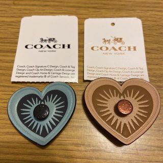 コーチ(COACH)のcoach コーチ　カスタム　モチーフ　レザー　ハート2個セット　新品(財布)