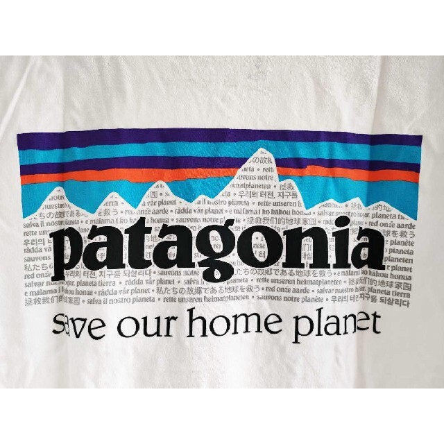 patagonia(パタゴニア)のS 新品正規品パタゴニアP-6 ミッション オーガニックTシャツ白ホワイト半袖 メンズのトップス(Tシャツ/カットソー(半袖/袖なし))の商品写真