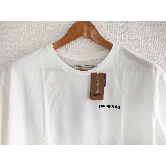 patagonia(パタゴニア)のS 新品正規品パタゴニアP-6 ミッション オーガニックTシャツ白ホワイト半袖 メンズのトップス(Tシャツ/カットソー(半袖/袖なし))の商品写真