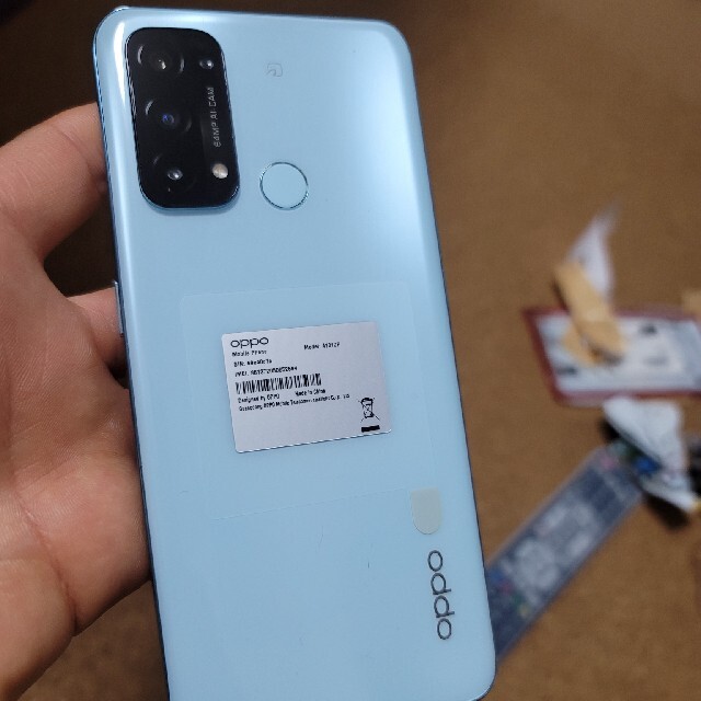 スマホ/家電/カメラ OPPO Reno5 A 6GB／128GBアイスブルー SIMフリー ...