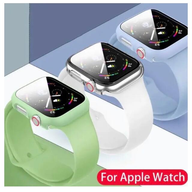 【mint☆☆様専用】Apple Watch ケース　クリア、シルバー　40 スマホ/家電/カメラのスマホアクセサリー(モバイルケース/カバー)の商品写真