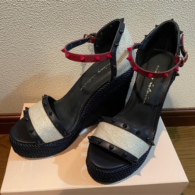 極美品】eimy スタッズ ウェッジソールサンダル WHITE | forext.org.br
