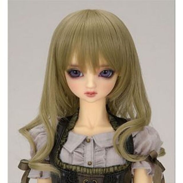 VOLKS(ボークス)の【1/3ドール用ウィッグ】幻想アッシュ・ライトモスグリーン ハンドメイドのぬいぐるみ/人形(人形)の商品写真