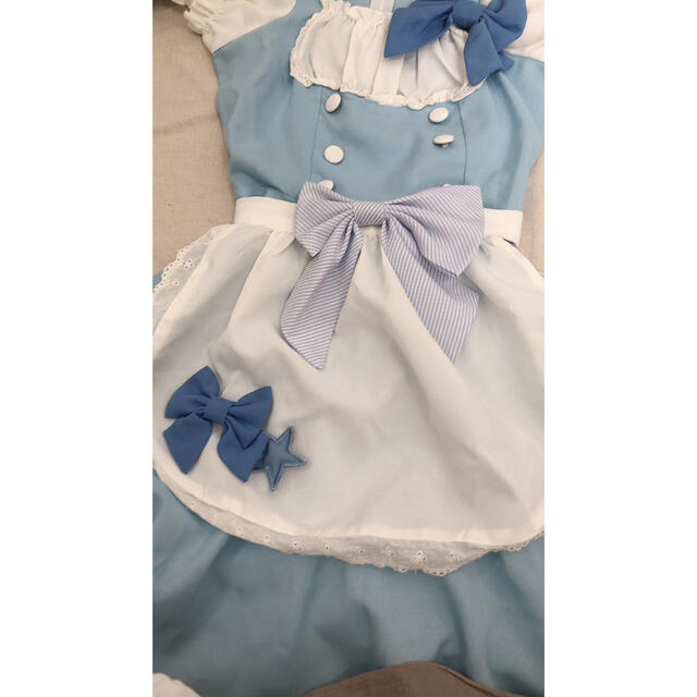 メイド アイドル 水色 コスチューム コスプレ ハロウィン エンタメ/ホビーのコスプレ(衣装一式)の商品写真