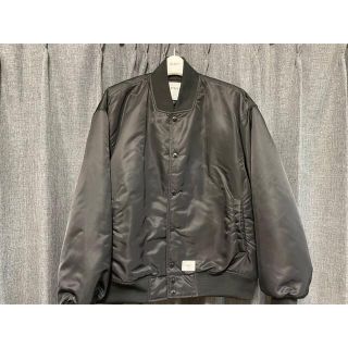 ダブルタップス(W)taps)のwtaps team jacket チームジャケットMブラック(ナイロンジャケット)