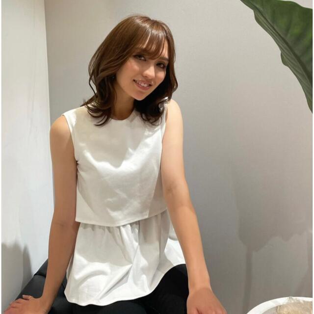 rienda(リエンダ)のELENORE エレノア Back Bind Cut TOP レディースのトップス(カットソー(半袖/袖なし))の商品写真