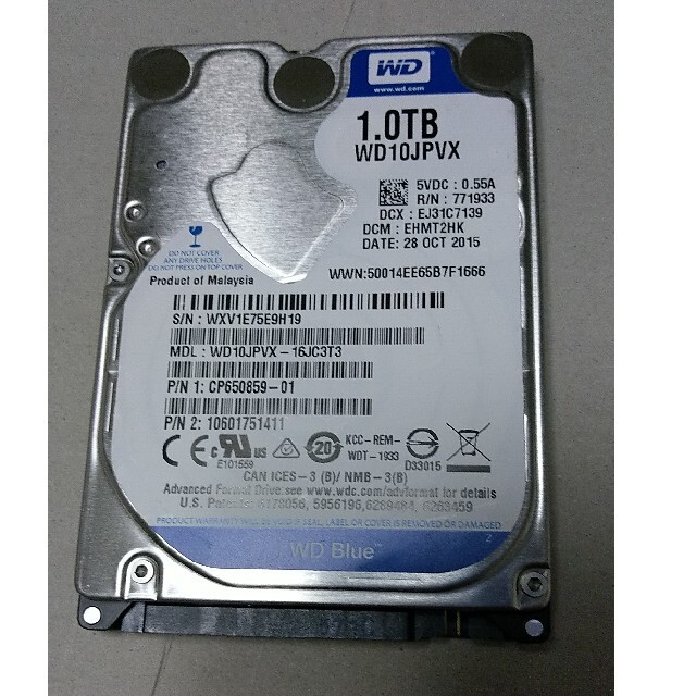 HDD 1tb SATA スマホ/家電/カメラのPC/タブレット(PCパーツ)の商品写真