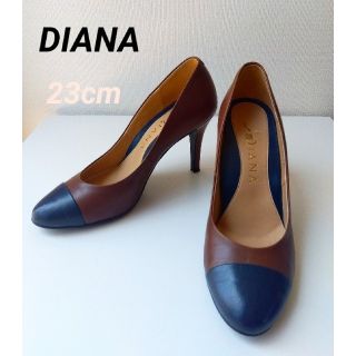 ダイアナ(DIANA)の【DIANA】パンプス ブラウン ピンヒール ハイヒール 日本製 23cm(ハイヒール/パンプス)