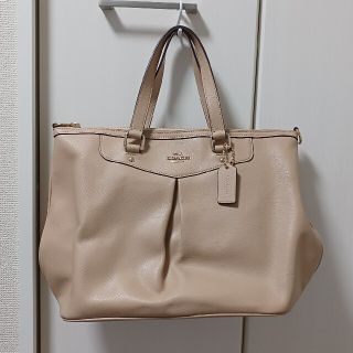 コーチ(COACH)の【　iCHi様専用　】　COACH （コーチ）トートバッグ　ベージュ　美品(トートバッグ)