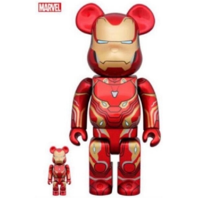 MEDICOM TOY - BE@RBRICK IRONMAN MARK 50 100％ &400％