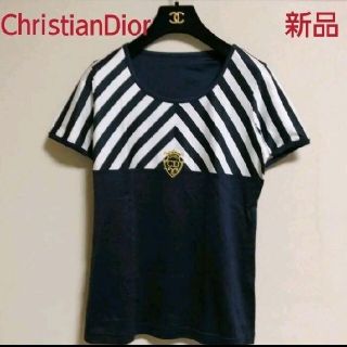 【新品未使用】Christian Dior ゴールド刺繍　Tシャツ(Tシャツ(半袖/袖なし))