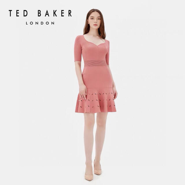 ❤️ 【人気作】新作Ted Baker   紺、ピンク、2色ワンピース オシャレ