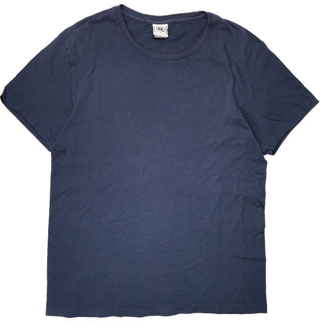 RRL(ダブルアールエル)のRRL ダブルアールエル S/S SOLID TUBE TEE クルーネックチューブTシャツ M ネイビー Double RL 半袖 丸胴 ソリッド トップス【中古】【RRL】 メンズのトップス(Tシャツ/カットソー(半袖/袖なし))の商品写真