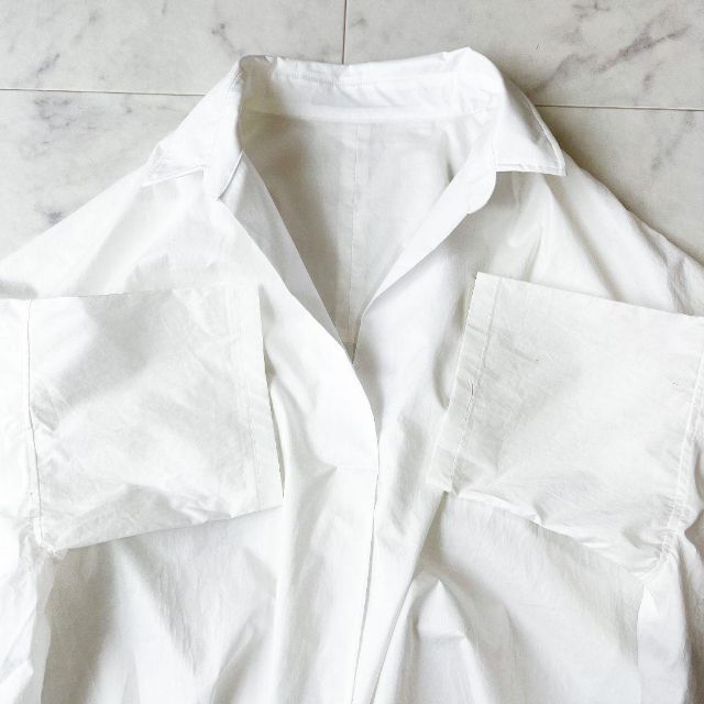 新品タグ付き✨ allureville コットン スキッパーシャツ 白 ホワイト 