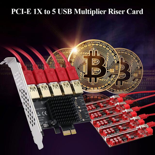 BEYIMEI PCIE 1X to 5 PCIE Card