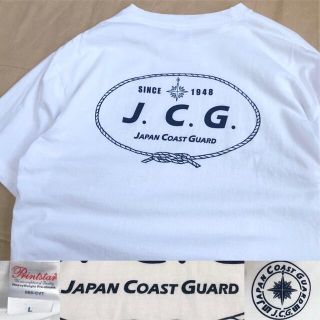 海上保安庁 Tシャツ L 白 JAPAN COAST GUARD(Tシャツ/カットソー(半袖/袖なし))