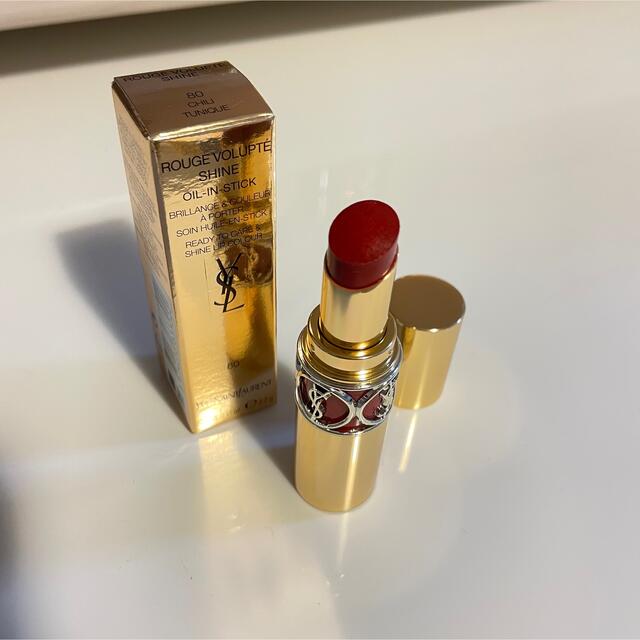 Yves Saint Laurent Beaute(イヴサンローランボーテ)のYSL ルージュ ヴォリュプテ シャイン No.80 コスメ/美容のベースメイク/化粧品(口紅)の商品写真