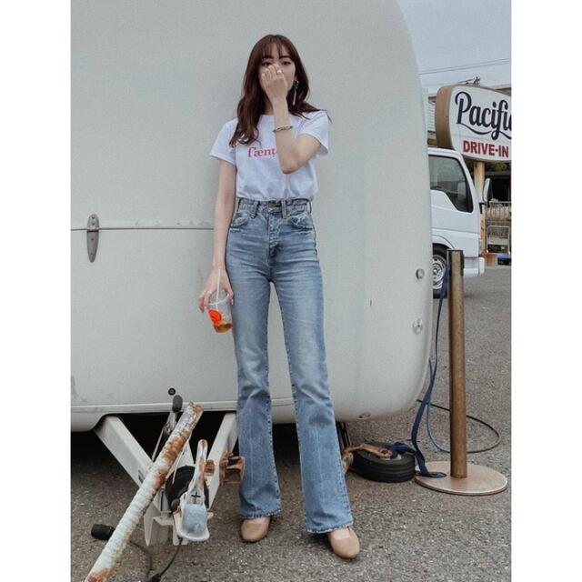 せてくれま moussy - moussy MVS FLARE フレアデニム ブルー 24インチ