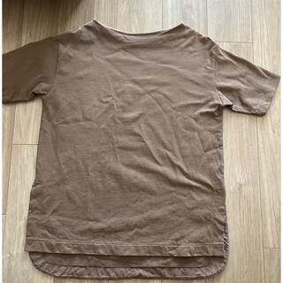 オペークドットクリップ(OPAQUE.CLIP)のOPEAQUE.CLIP ラウンドヘムTシャツ ブラウン(Tシャツ(半袖/袖なし))