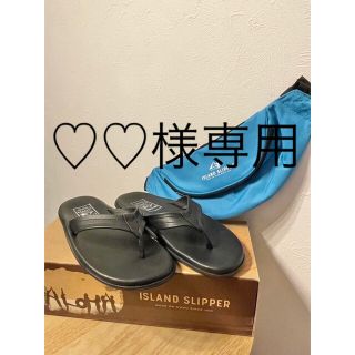 アイランドスリッパ(ISLAND SLIPPER)の♡♡様専用　Island Slipper アイランドスリッパー　PB202 黒(サンダル)