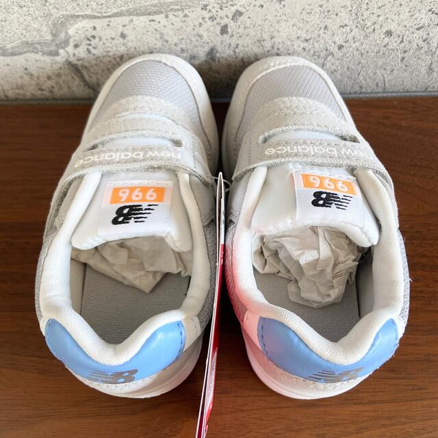 New Balance - 【新品】14.5センチ グレー×ブルー New Balance - 【新品】14.5センチ グレー×ブルー