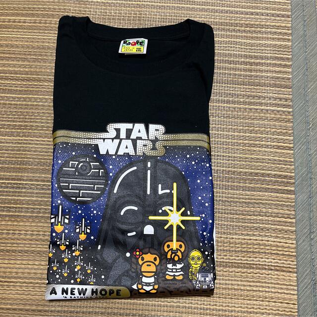 APE  BAPE KAWS STAR WARS スターウォーズ　tシャツ 黒トップス