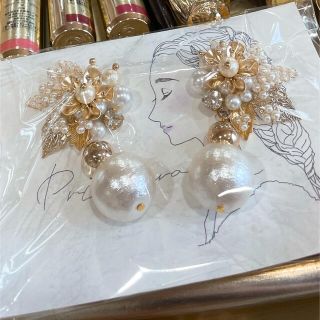 ピアス ウェディング wedding コットンパール(ピアス)