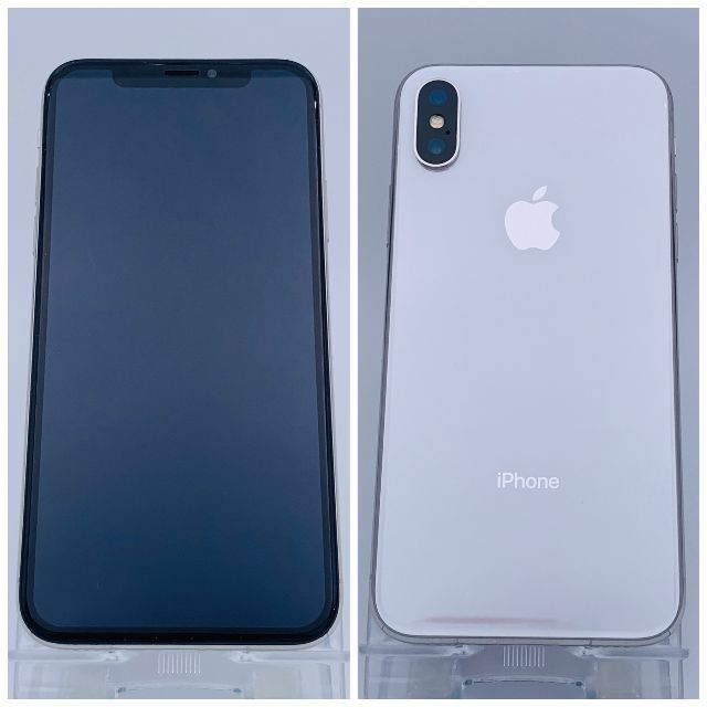 Apple(アップル)のiPhoneX 64GB シルバー【SIMフリー】新品バッテリー スマホ/家電/カメラのスマートフォン/携帯電話(スマートフォン本体)の商品写真