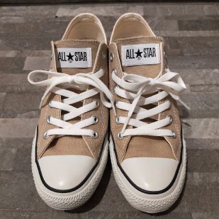 コンバース(CONVERSE)の【週末限定値下げ】コンバース　キャンバスオールスター　ベージュ　25cm(スニーカー)