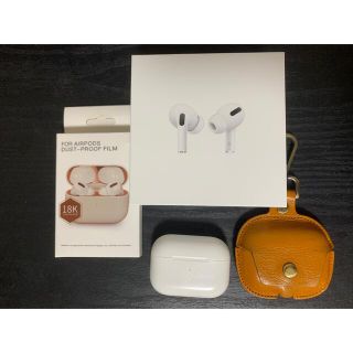 アップル(Apple)のAirPods Pro MLWK3J/A AppleCare付き！(ヘッドフォン/イヤフォン)