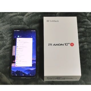 ゼットティーイー(ZTE)のZTE Axon 10 Pro 5Gソフトバンク　simフリー　楽天5G(スマートフォン本体)