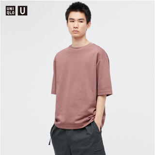ユニクロ(UNIQLO)のshiii☆様専用　エアリズムコットンオーバーサイズTシャツ L（5分袖）(Tシャツ/カットソー(半袖/袖なし))