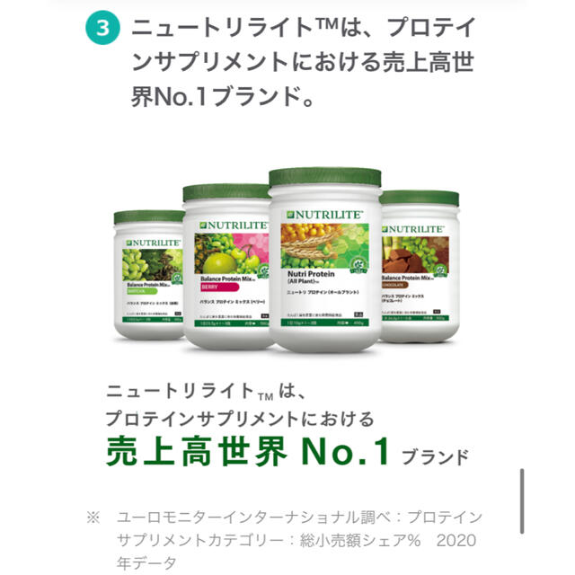 ニュートリライト　 プロテイン アムウェイ　amway 筋トレ　美容