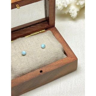 pierces/Earrings プチピアス　ラリマー　B(ピアス)