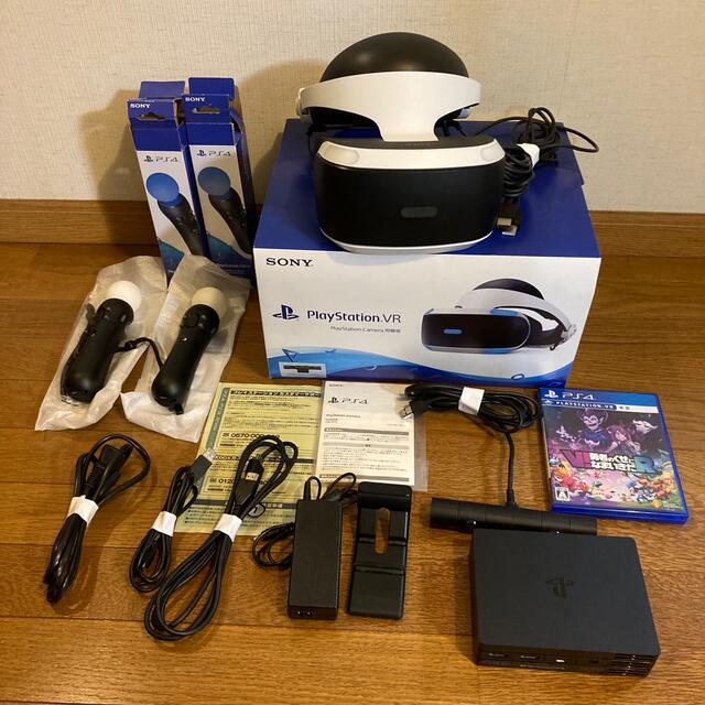 PSVRとモーションコントローラー2つ - 家庭用ゲーム本体 PSVRとモーションコントローラー2つ - 家庭用ゲーム本体