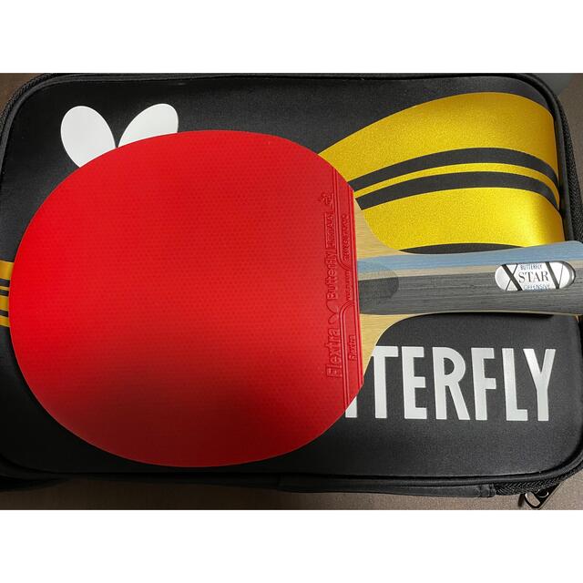 BUTTERFLY(バタフライ)の卓球ラケット　初心者・新入生応援セット ラバー貼り加工済み スポーツ/アウトドアのスポーツ/アウトドア その他(卓球)の商品写真