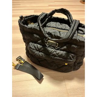 マークバイマークジェイコブス(MARC BY MARC JACOBS)のマークジェイコブズ　トートバッグ　ナイロンキルティングバック　黒 2way(トートバッグ)