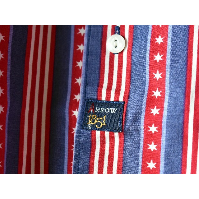 ARROW(アロー)の古着★THE ARROW COMPANY アロー スターストライプ国旗柄 シャツ メンズのトップス(シャツ)の商品写真