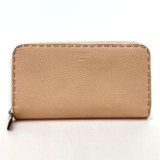 フェンディ(FENDI)のフェンディ 長財布 セレリア  8M0299 ベージュ(財布)