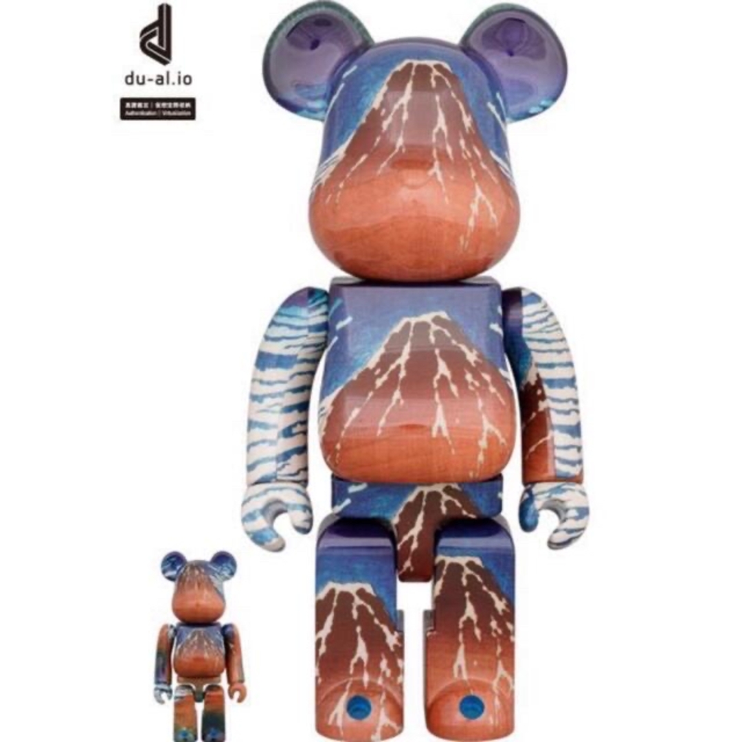 BE@RBRICK 葛飾北斎 「冨嶽三十六景 凱風快晴」100％ & 400％BERBRICK