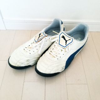 プーマ(PUMA)のPUMA 白×青 サッカー スパイク 27㎝  デルムンド プーマ(シューズ)