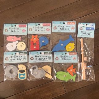 【人気商品】　キャンドゥ　木製お魚つりセット　kokoni 監修(知育玩具)