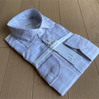 スーツカンパニー(THE SUIT COMPANY)のスーツカンパニー長袖ドレスシャツグレンチェック/カッタウェイL(41-88）新品(シャツ)