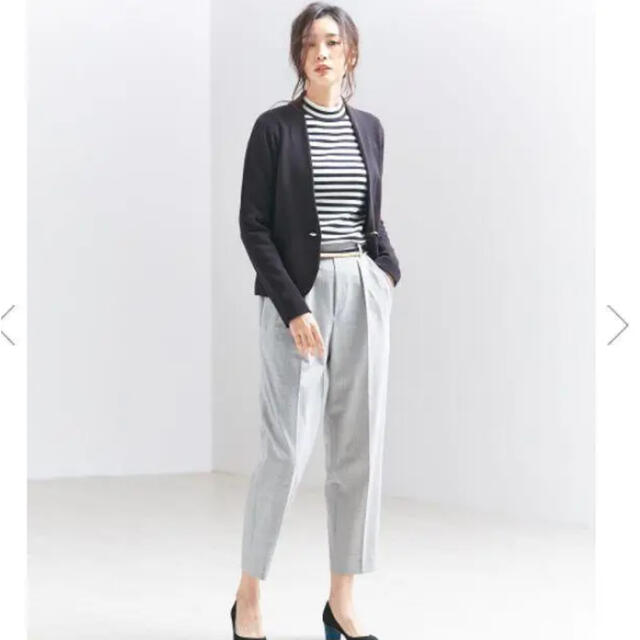 qualite - 【新品】カリテ さらっと羽織れるミラノリブノーカラー