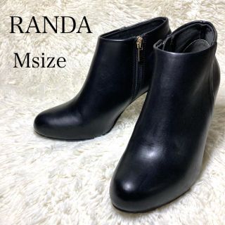 ランダ(RANDA)のRANDA ランダ ブーツ パンプス ハイヒール 23.5cm ブラック(ブーティ)