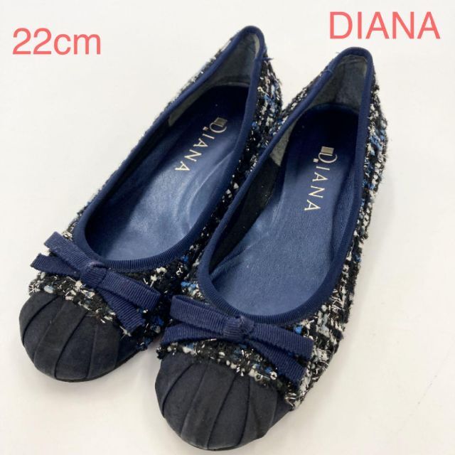 DIANA(ダイアナ)のDIANA  ツイード ローヒール パンプス 11267 レディースの靴/シューズ(ハイヒール/パンプス)の商品写真