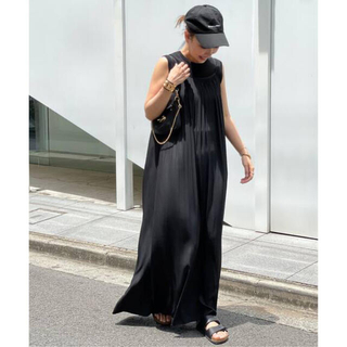 ドゥーズィエムクラス(DEUXIEME CLASSE)の美品　Deuxieme Classe Sun Dress ブラック(ロングワンピース/マキシワンピース)